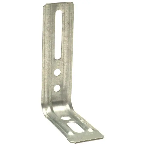 Dernière Chance Equerre nervurée droite 71,5x100x30mm Ep.1,5mm