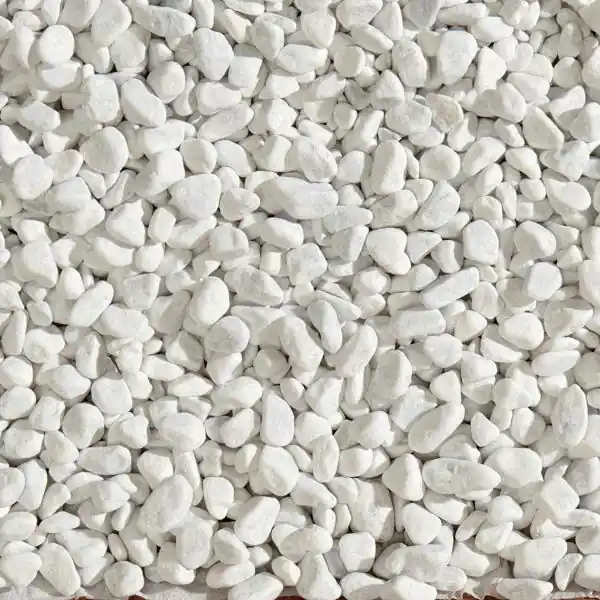 Nouvelle Collection Gravillon roulé 7/15mm blanc sac 25 kg