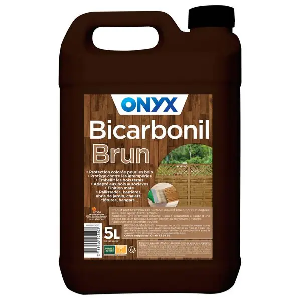 Traitement bois autoclave extérieur BICARBONIL BRUN bidon 5L Vente Flash