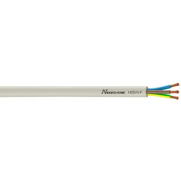 Câble domestique HO5VV-F 3 G 1,5mm² blanc bobinot 25m Bon Plan