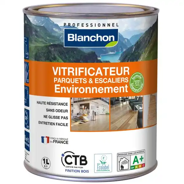 Vitrificateur parquet environnement satiné 1L Commander Vite