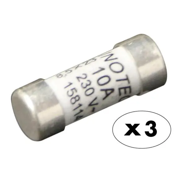 3 FUS. 8.5X23 10A VOY NF céramiques à voyant 8,5 x 23mm 10A boite 3 Usine Directe