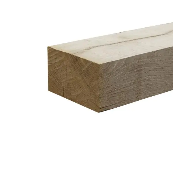 Traverse chêne non traité brut de sciage 150x260mm 2,60m Bon Marché