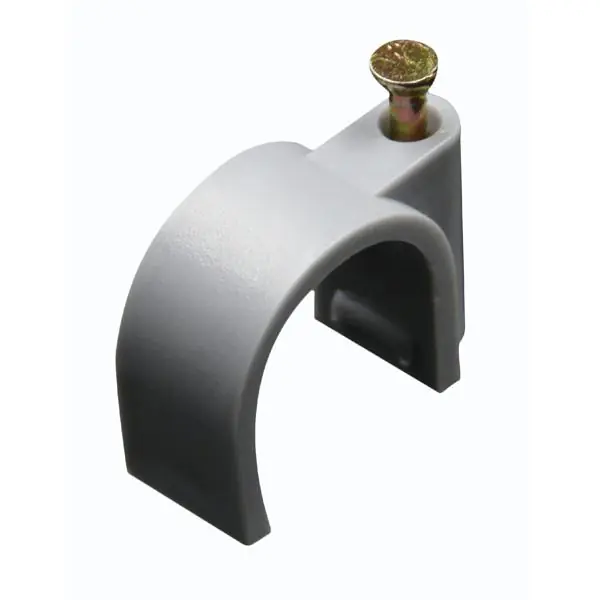 Promotion Saisonnière ATTACHES RONDES PLASTIQUES RONDES Ø12MM GRIS BOITE 20