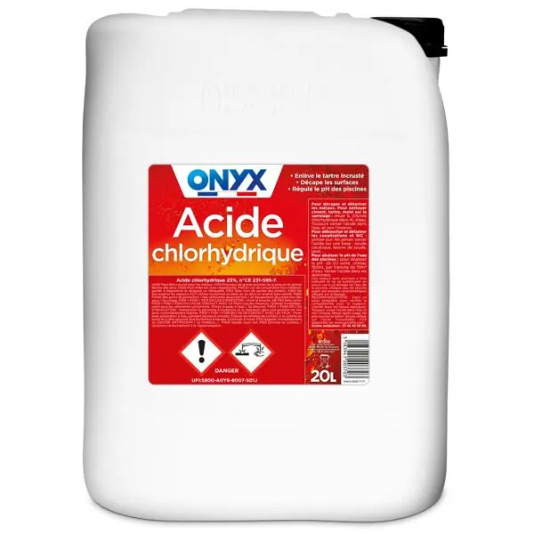 Acide chlorhydrique 23 % 20L Expédition Rapide