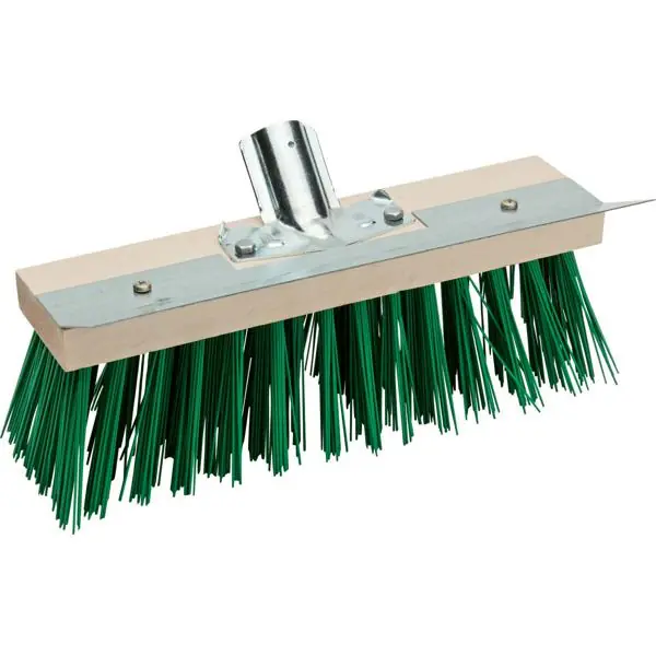 Balai cantonnier extérieur + racloir acier galva fibres PVC 32cm Must-Have
