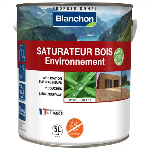 Saturateur bois extérieurs ENVIRONNEMENT phase aqueuse bois naturel 5L Authentique