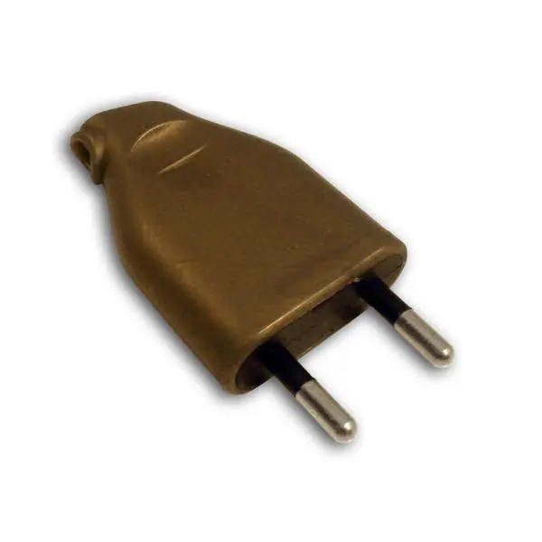 FICHE MALE 2P EXTRA-PLATE 6A OR Prix Bas