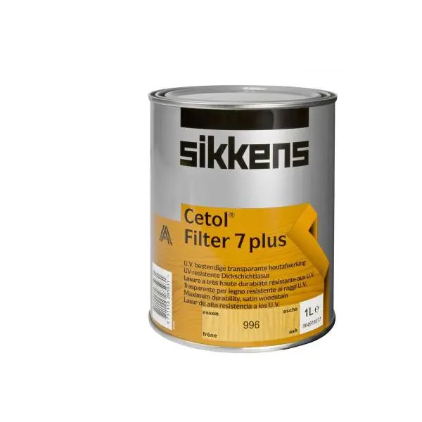 Lasure de finition CETOL FILTER 7 PLUS alkyde satinée chêne clair 1L Soldes