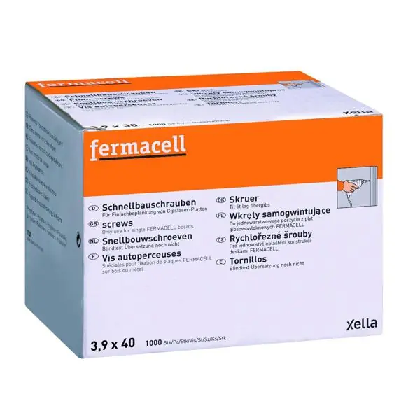 Prix Bas Vis plaque de plâtre autoperceuses FERMACELL Ø3,9x40mm boite 1000