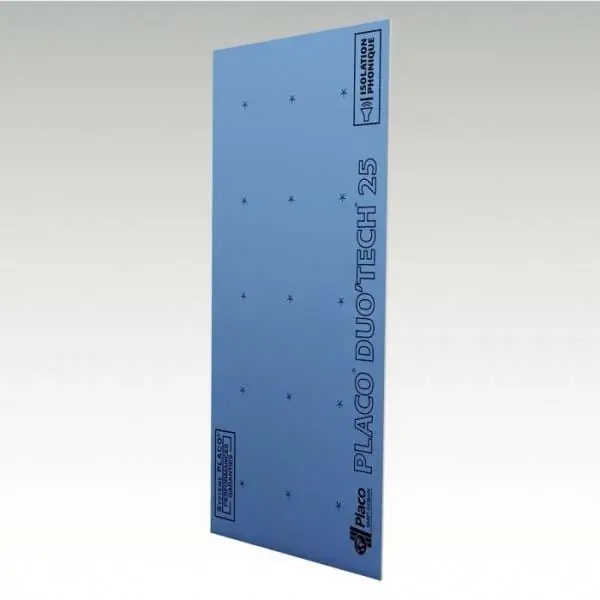 Acheter En Ligne Plaque plâtre acoustique DUO TECH haute dureté BA 25mm 300x90cm