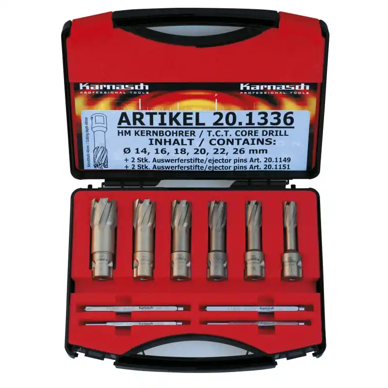 Coffret de fraises à carotter HM Metallkraft Hard Line 40 Certifié