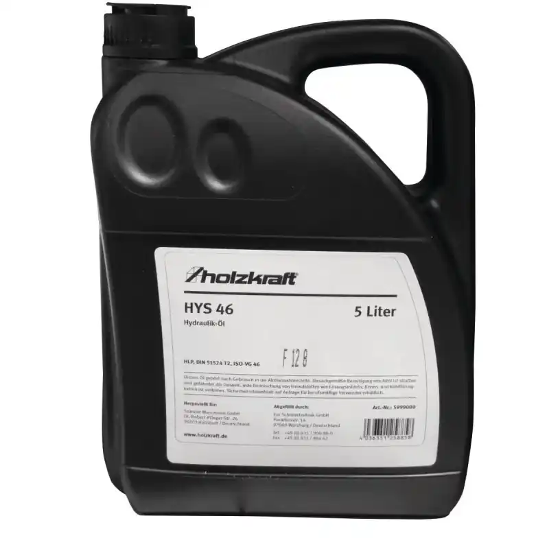 Huile hydraulique Holzkraft HYS 46, 5 liters Bon Marché