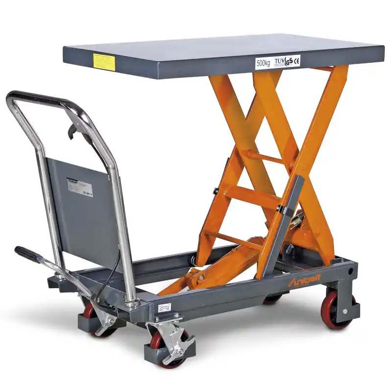 Prix Bas Table élévatrice mobile 500kg hydraulique Unicraft FHT 500