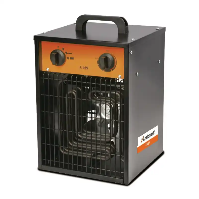 Chauffage électrique soufflant 5kW 400V Unicraft EHG 5 Haute Qualité