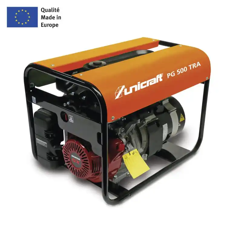 Groupe électrogène professionnel Unicraft PG 500 TRA Vente Directe