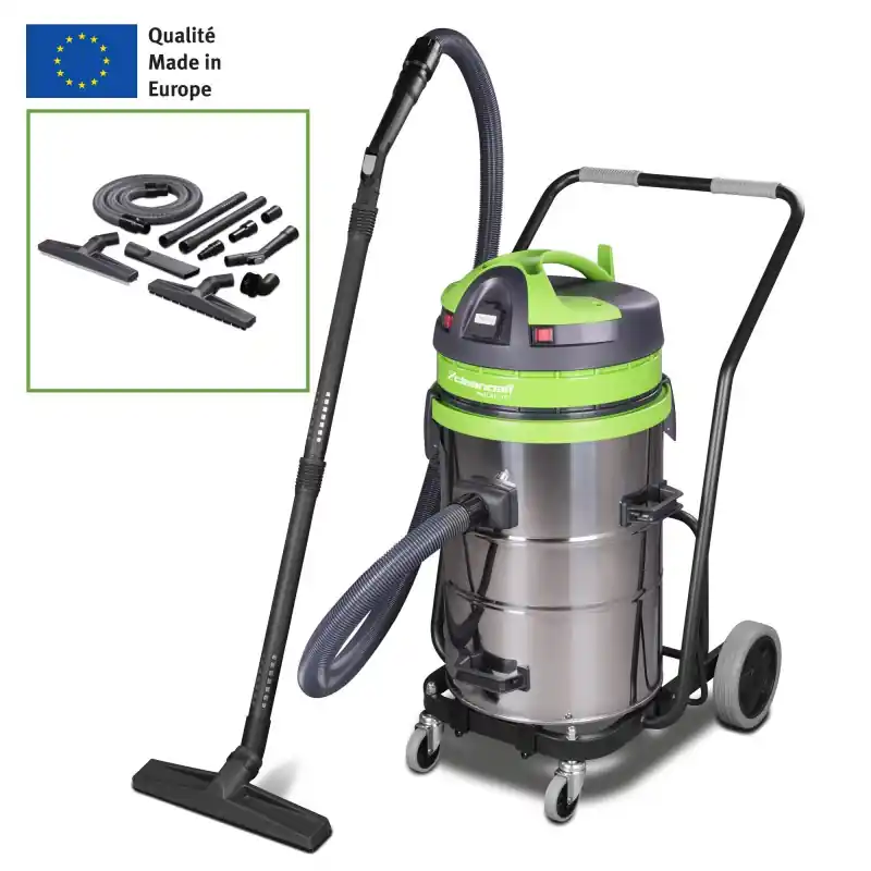 Certifié Aspirateur eau/poussière professionnel 62L Cleancraft wetCAT 262 IET